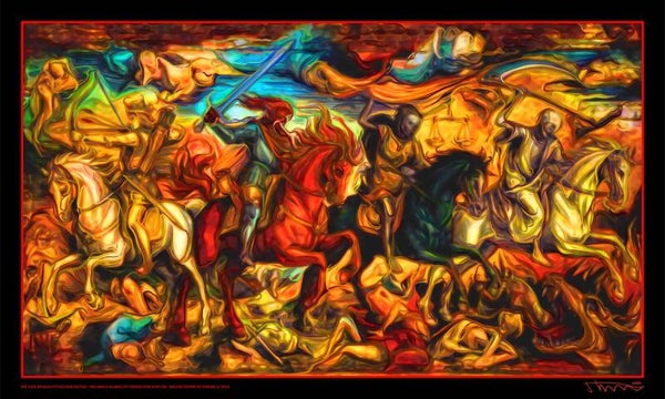 DIE VIER APOKALYPTISCHEN REITER - FREI NACH ALBRECHT DÜRER