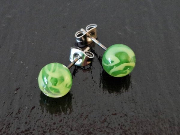 Ohrstecker Grün