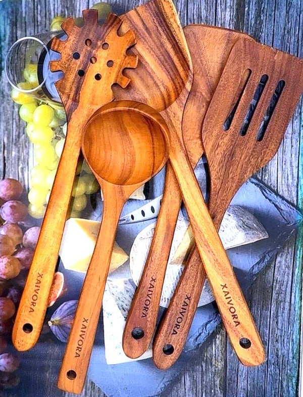 XAIVORA 10-pieces Wooden Spoon Set