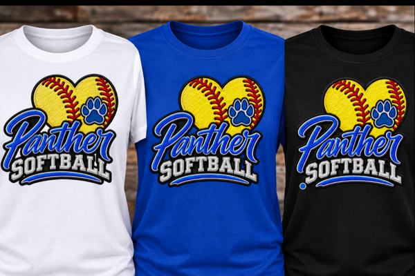 Panther Softball Heart