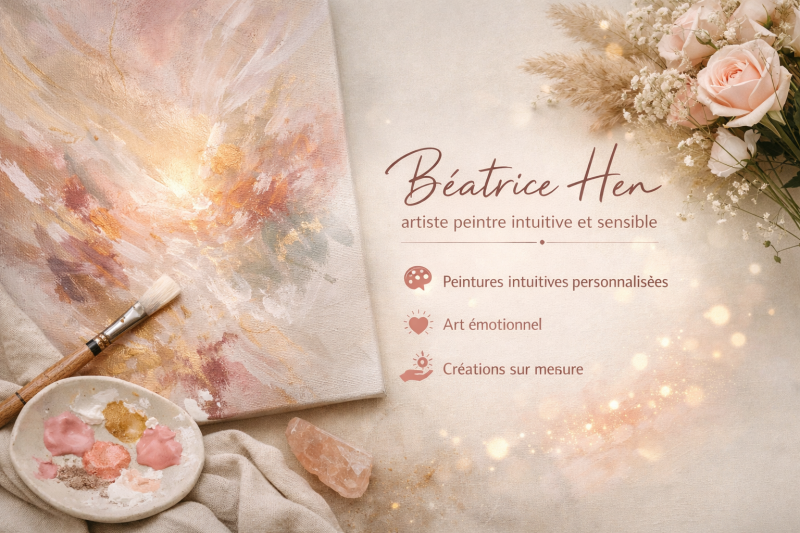 Béatrice Hen, artiste peintre intuitive et sensible – Peintures intuitives personnalisées, art émotionnel, créations sur mesure