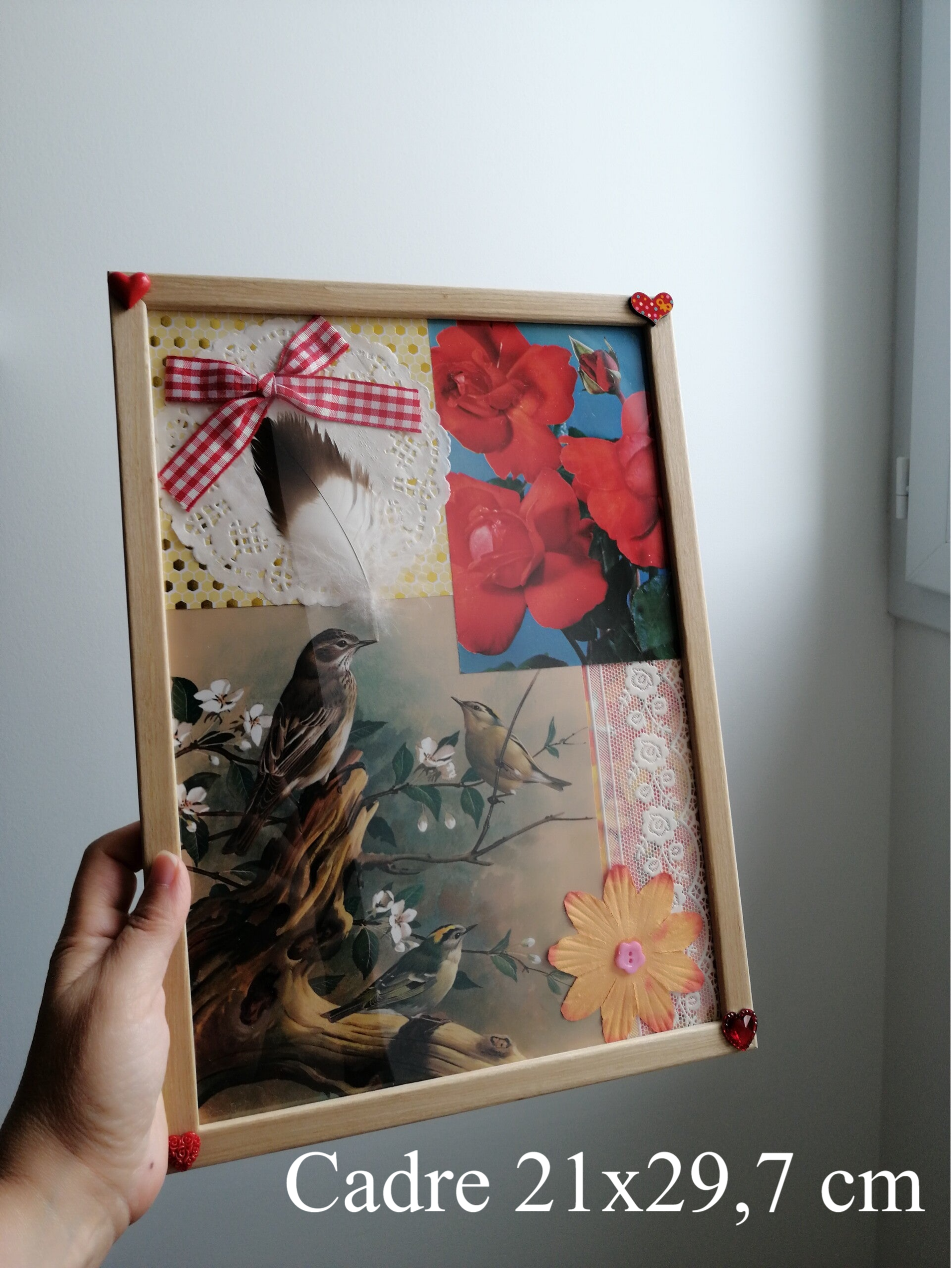 Béatrice Hen, Atelier créatif  LE HAVRE, cadre mixed media, tableau mixed media, cadre décoratif, tableau poétique,  décoration vintage, Art thérapie , mixed media