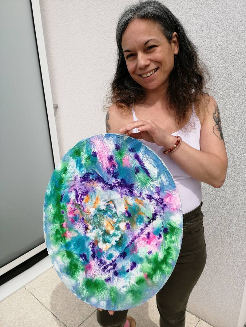 Béatrice hen, art intuitif, peinture énergétique, art abstrait, peintre de l’âme, Le Havre, atelier créatif, art théraphie Le Havre, atelier peinture intuitive, peinture intuitive