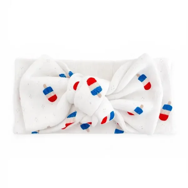 White Popsicle Bow
