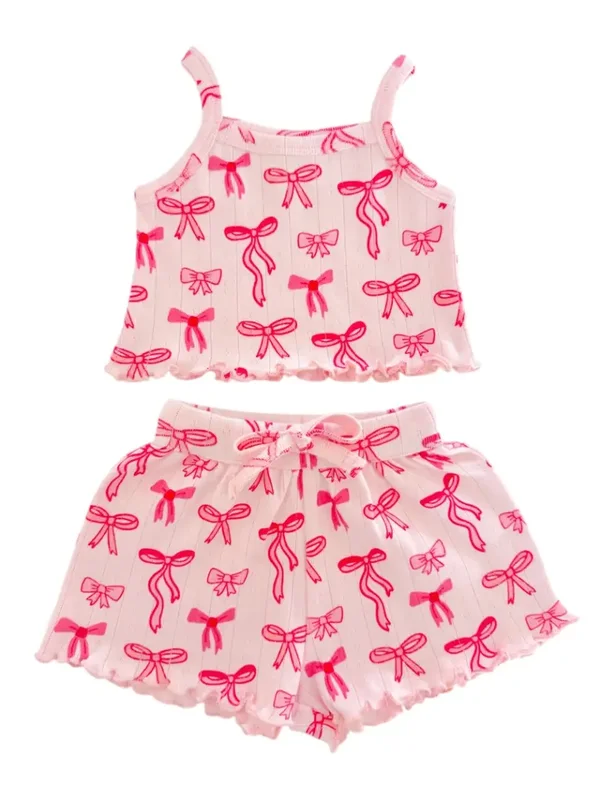 Pink Bow Summer Set