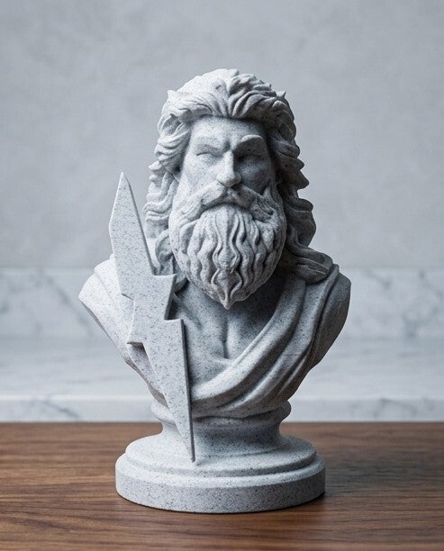 Buste de Zeus Dieu des Dieux de la Mythologie Grecque