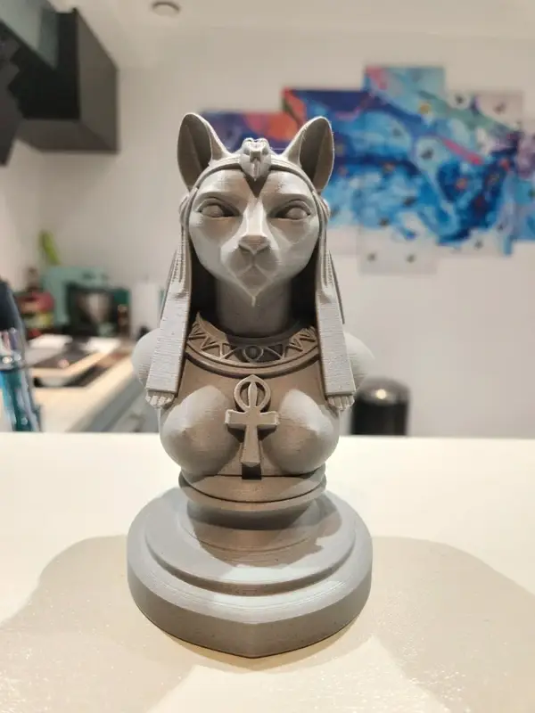 Buste Bastet – Déesse Égyptienne – Statue Décorative 15 cm