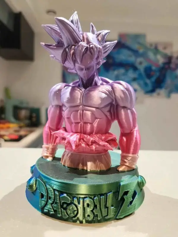Goku Ultra Instinct Maîtrisé Buste Dragon Ball Z/Super Figurine Personnage Décoration Fan Art