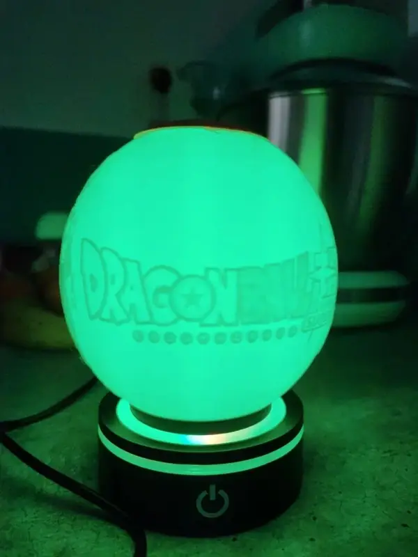 Lampe Led Boule Dragon Ball Super Veilleuse Décoration Fan Art Tactile