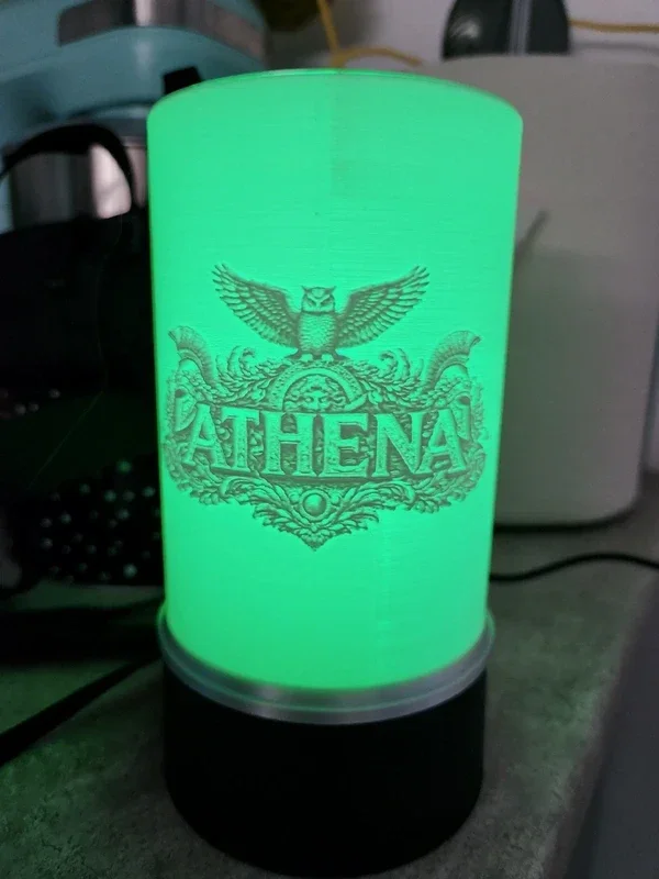 Lampe LED Athéna – Veilleuse Mythologie Grecque Multicolore avec Télécommande