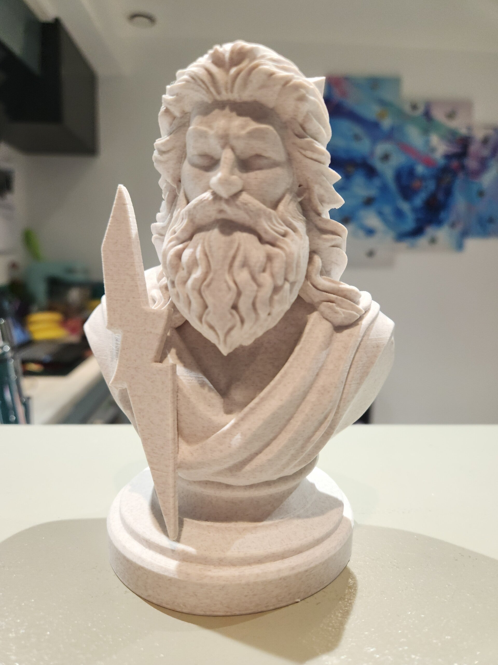 Buste de Zeus Dieu des Dieux de la Mythologie Grecque