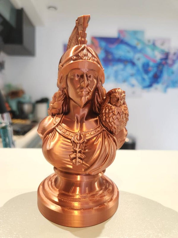 Athéna 15 cm – Statue Mythologie Grecque – Impression 3D – Déco Élégante