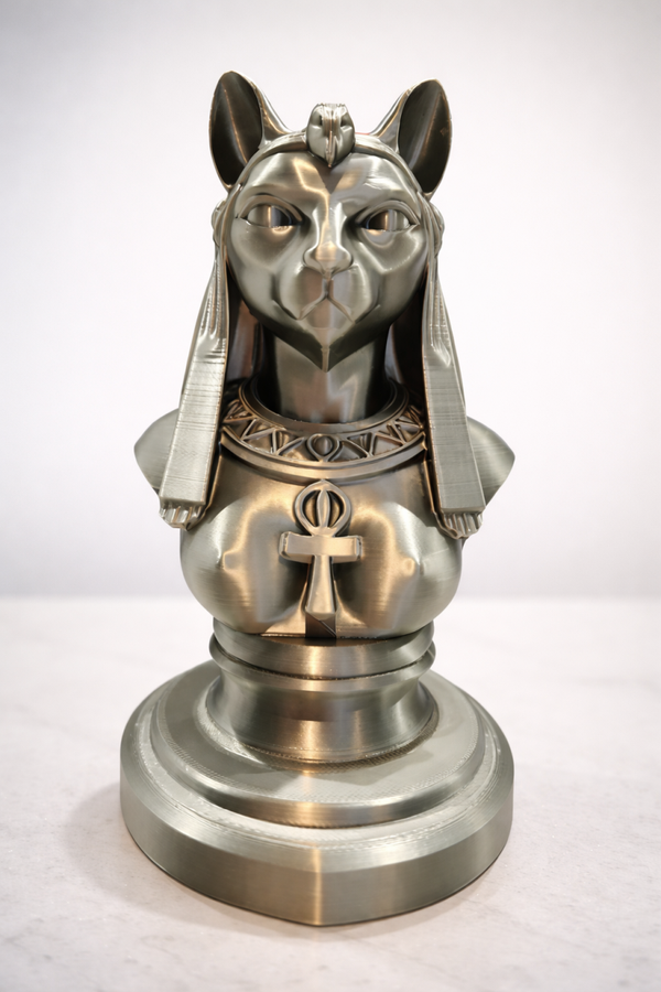 Buste Bastet – Déesse Égyptienne – Statue Décorative 15 cm