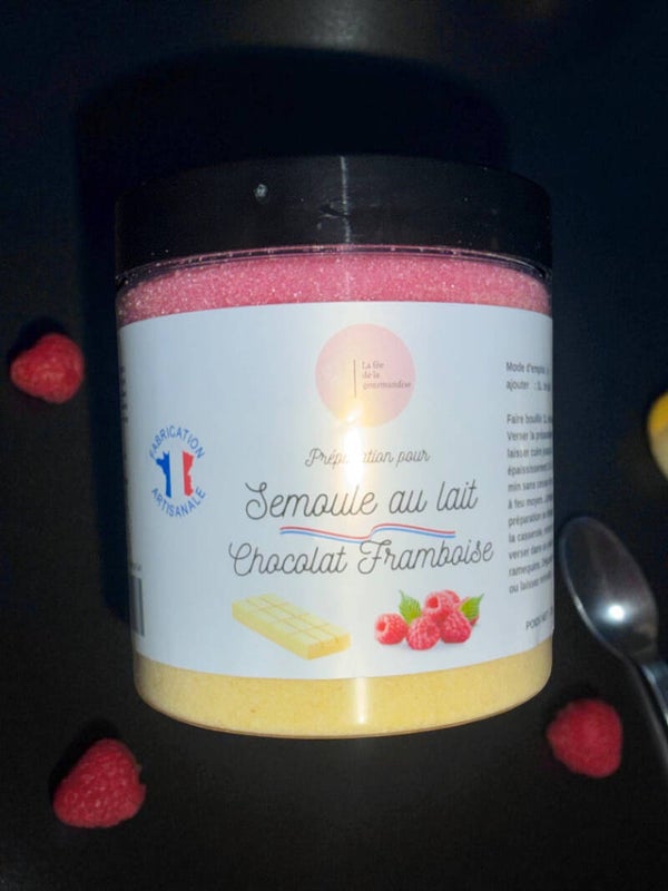 SEMCBF Semoule au Lait Chocolat Blanc Framboise