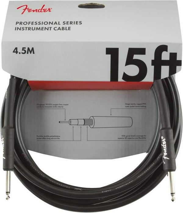 Fender professional series instrument cable 15 ft 4,5 m