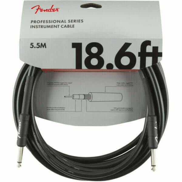 Fender professional series instrument cable  5,5 m 18,6 ft