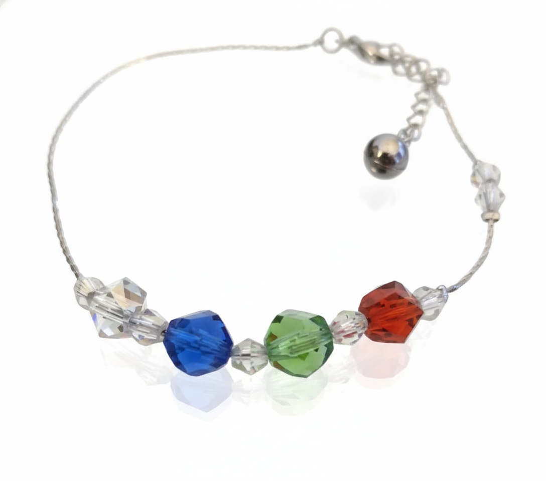 Multi color ankle bracelet