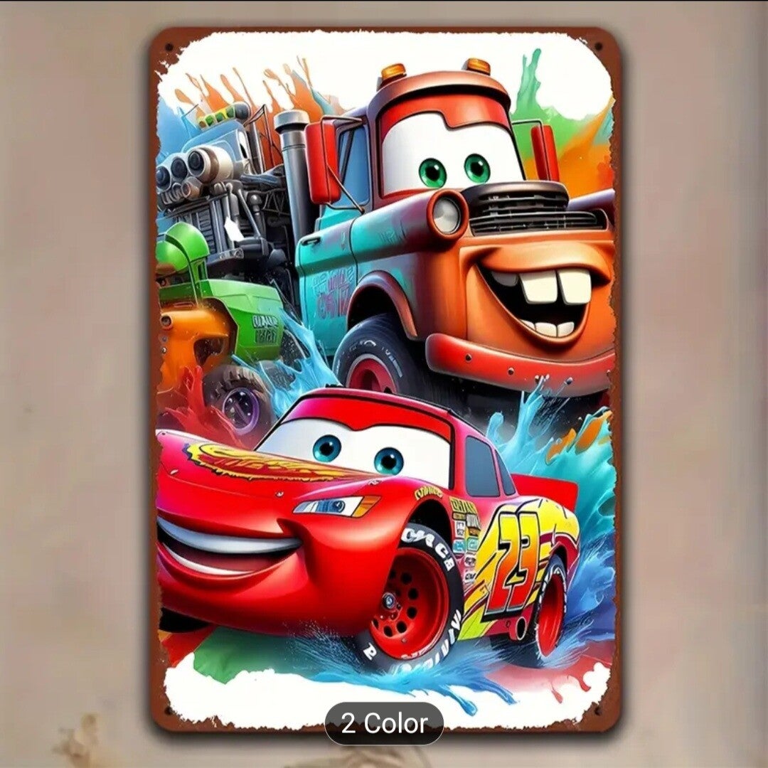 Kids Disney cars lightening mcqueen sign