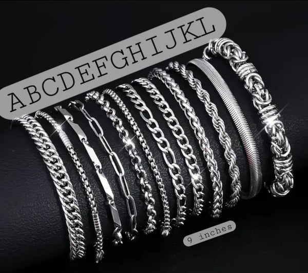 Men's high grade Stainless steel bracelets style F