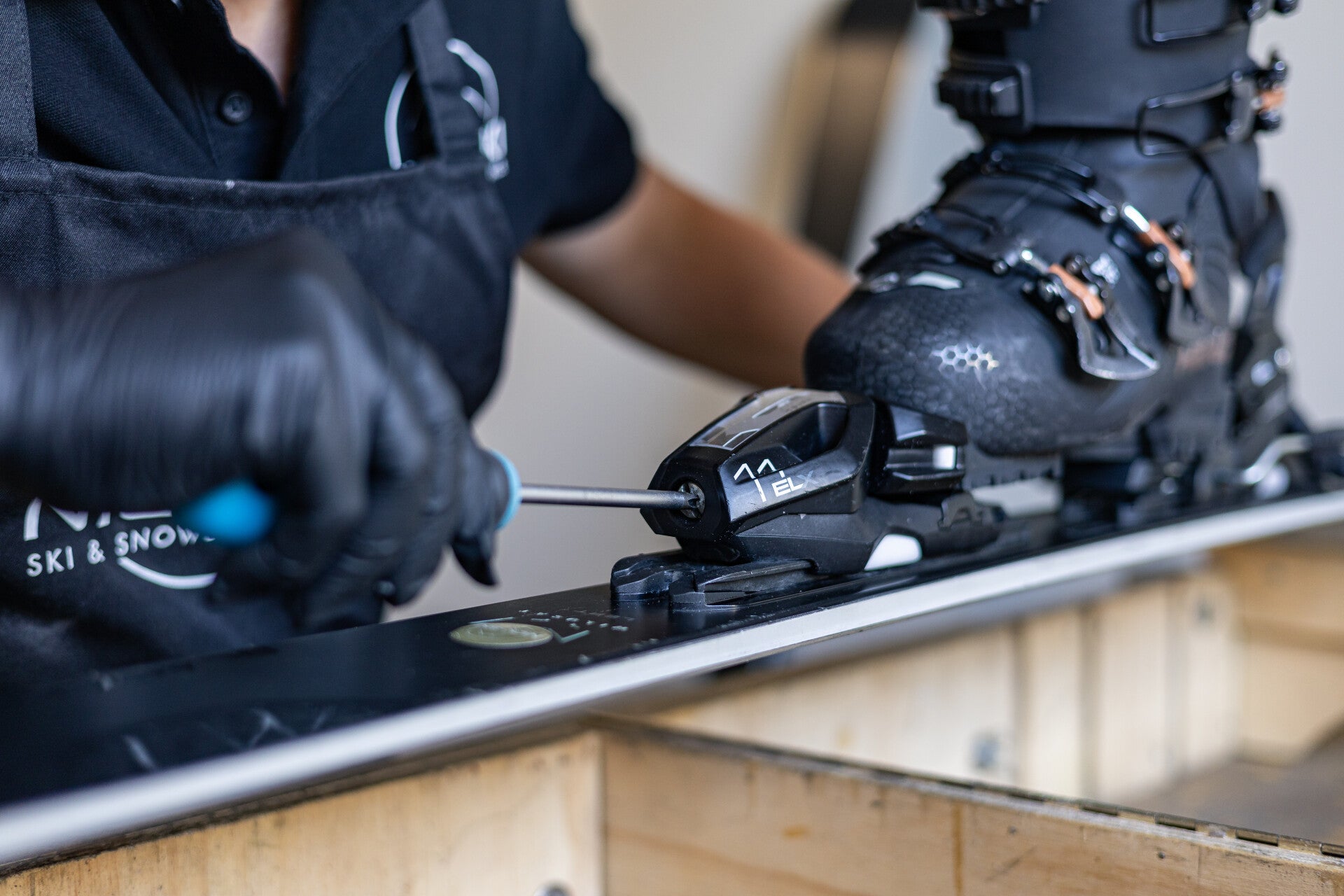 Skibindingen afstellen