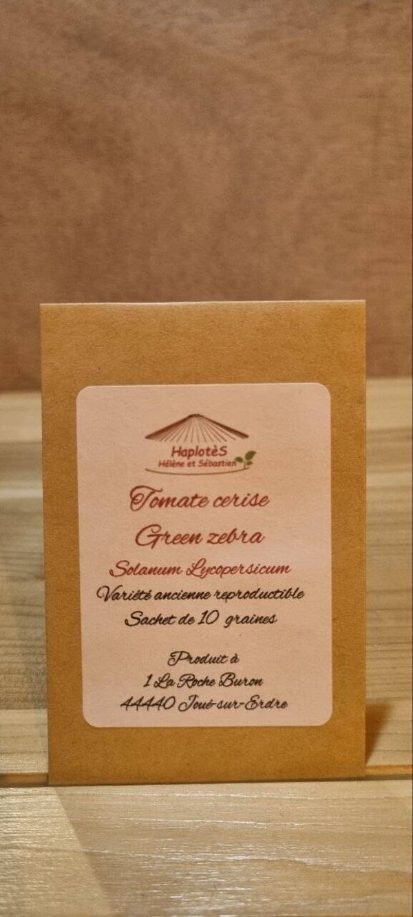 Tomate cerise green zebra