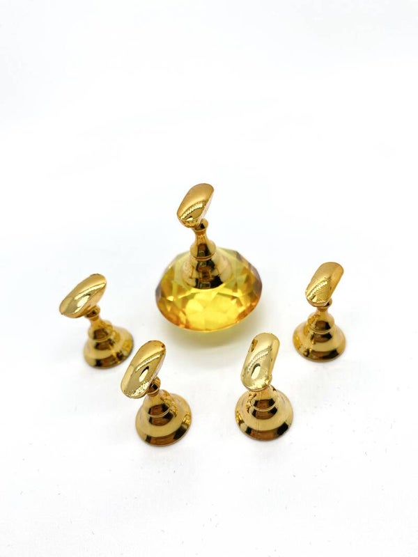 Stand diamant tiphouder geel