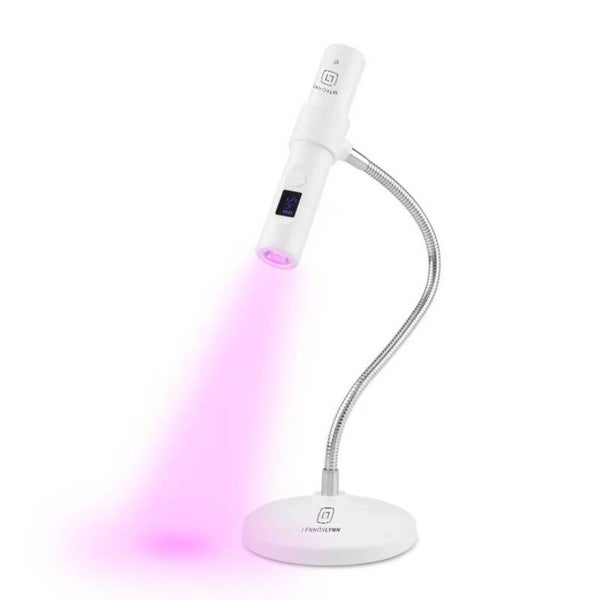 Led/UV flash cure lamp met standaard (wit)