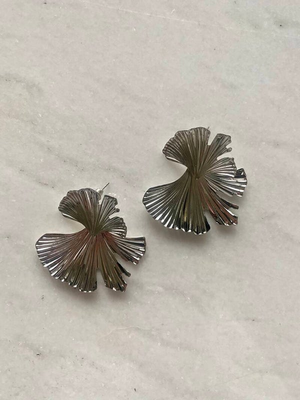 Silver plate oorbellen