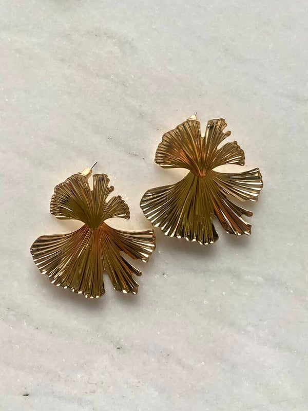 Gold plate oorbellen