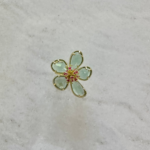 Flower Ring Green