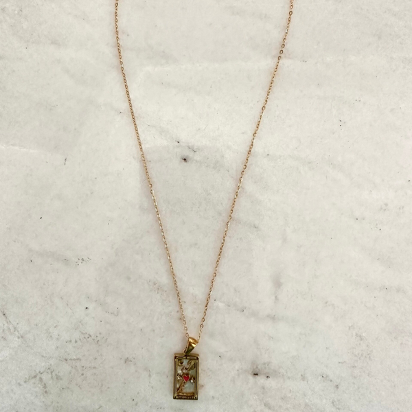 White Nobbie Necklace