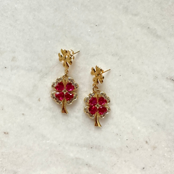 Shiny luck earrings