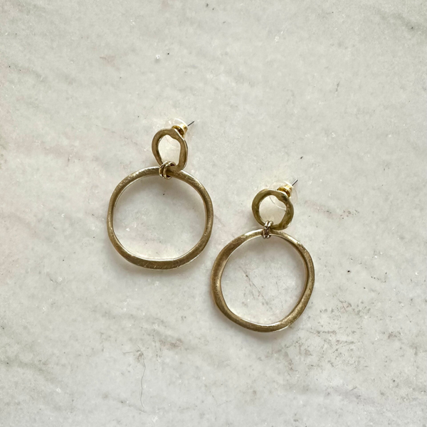Gold cirkel earrings