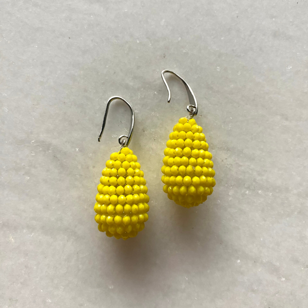 Yellow honney oorbellen
