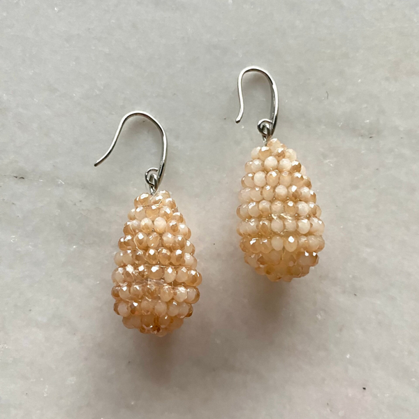 Beige Honney oorbellen