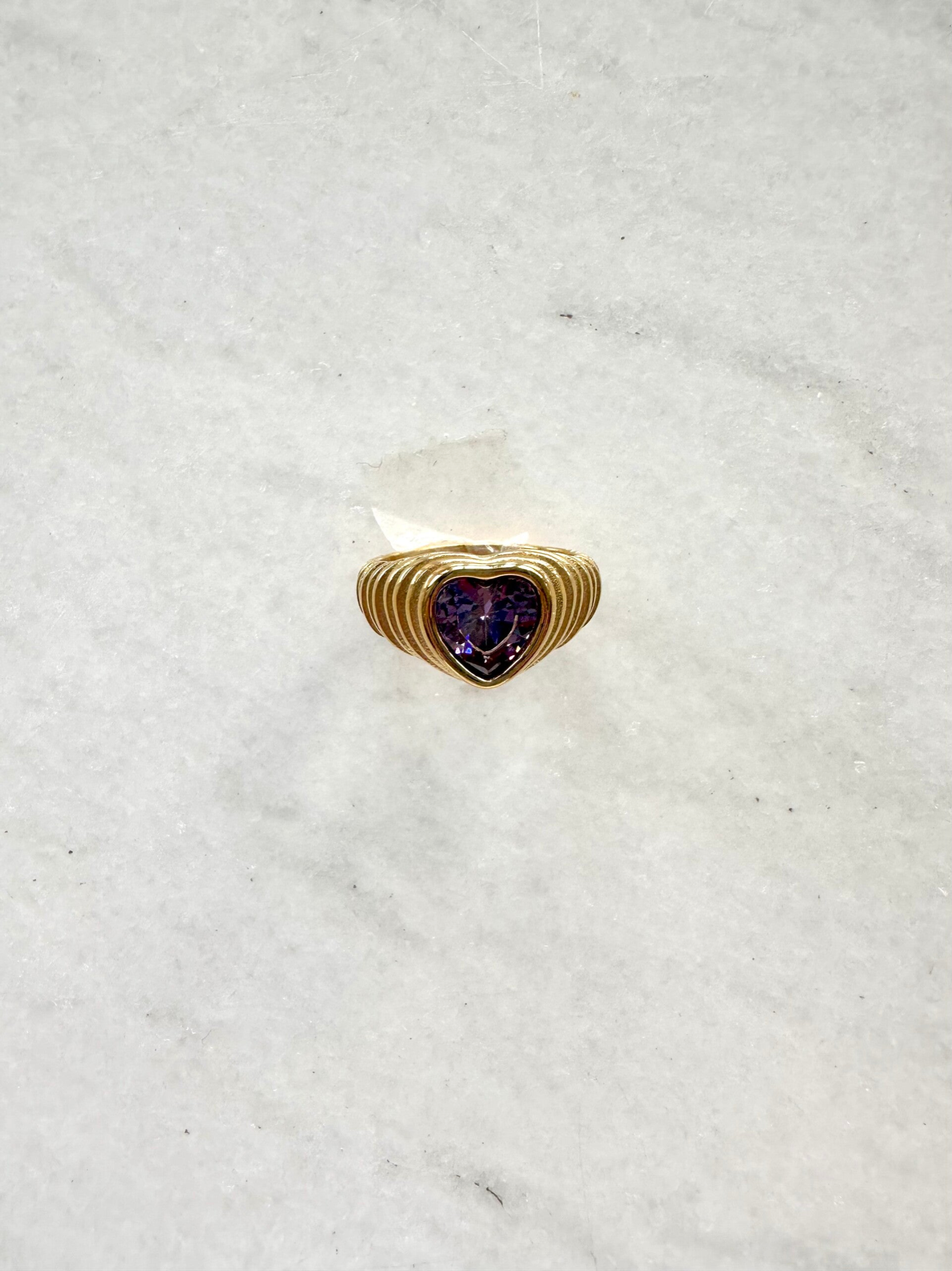 Purple Heart ring