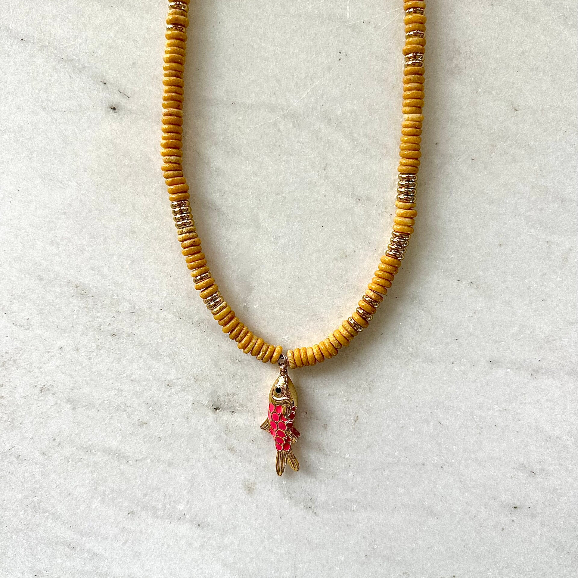 Coral fisshie necklace