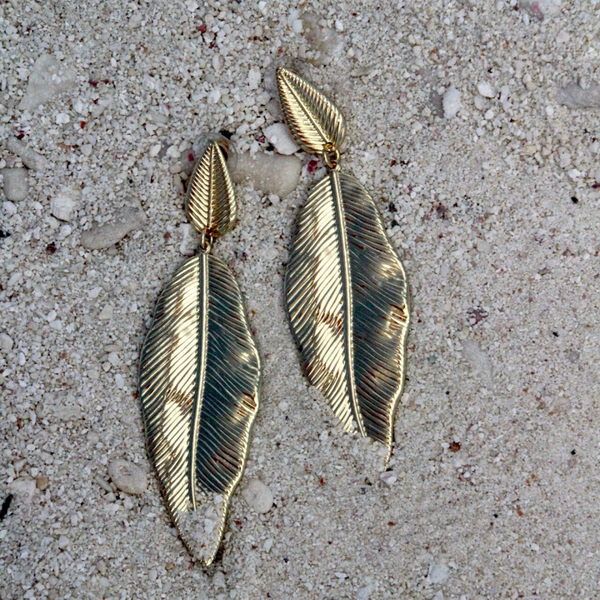 Ocean leave earrings