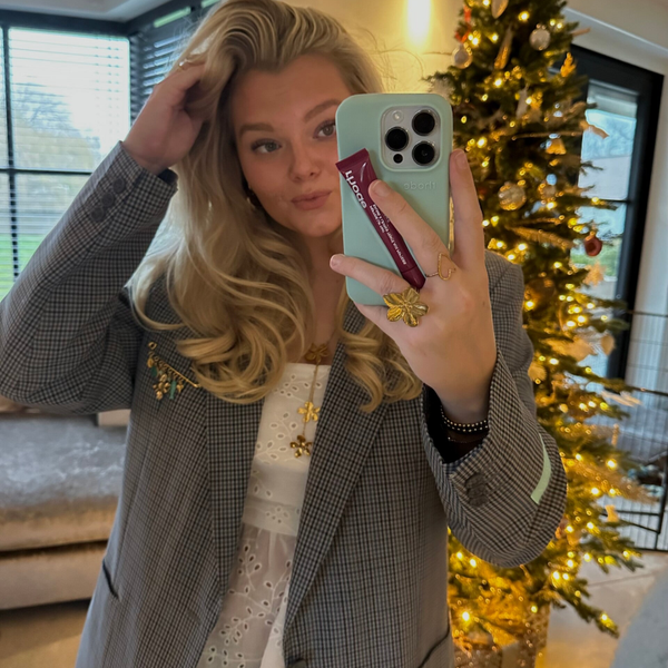 Checked blazer