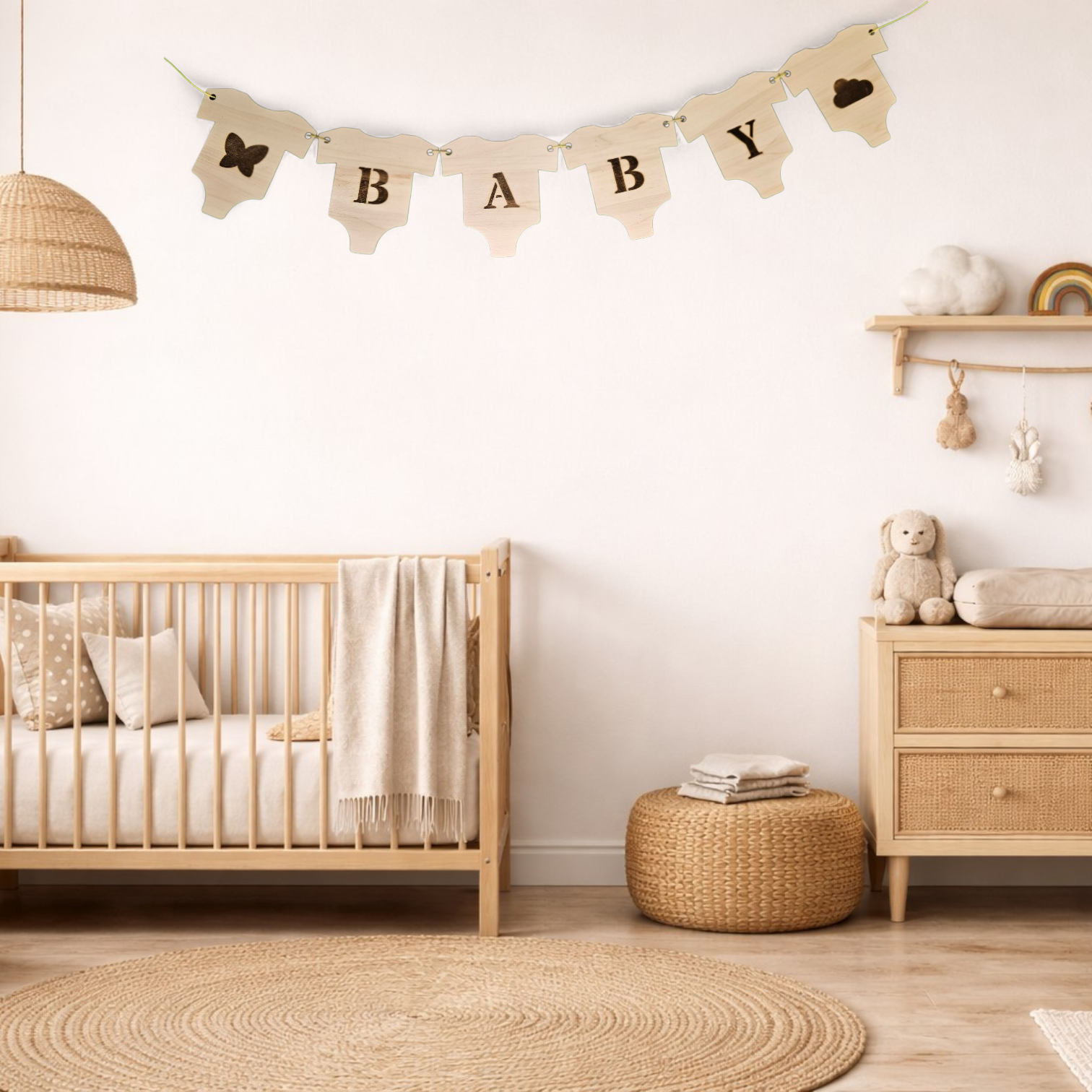 Houten Vlaggetje - Rompertjes