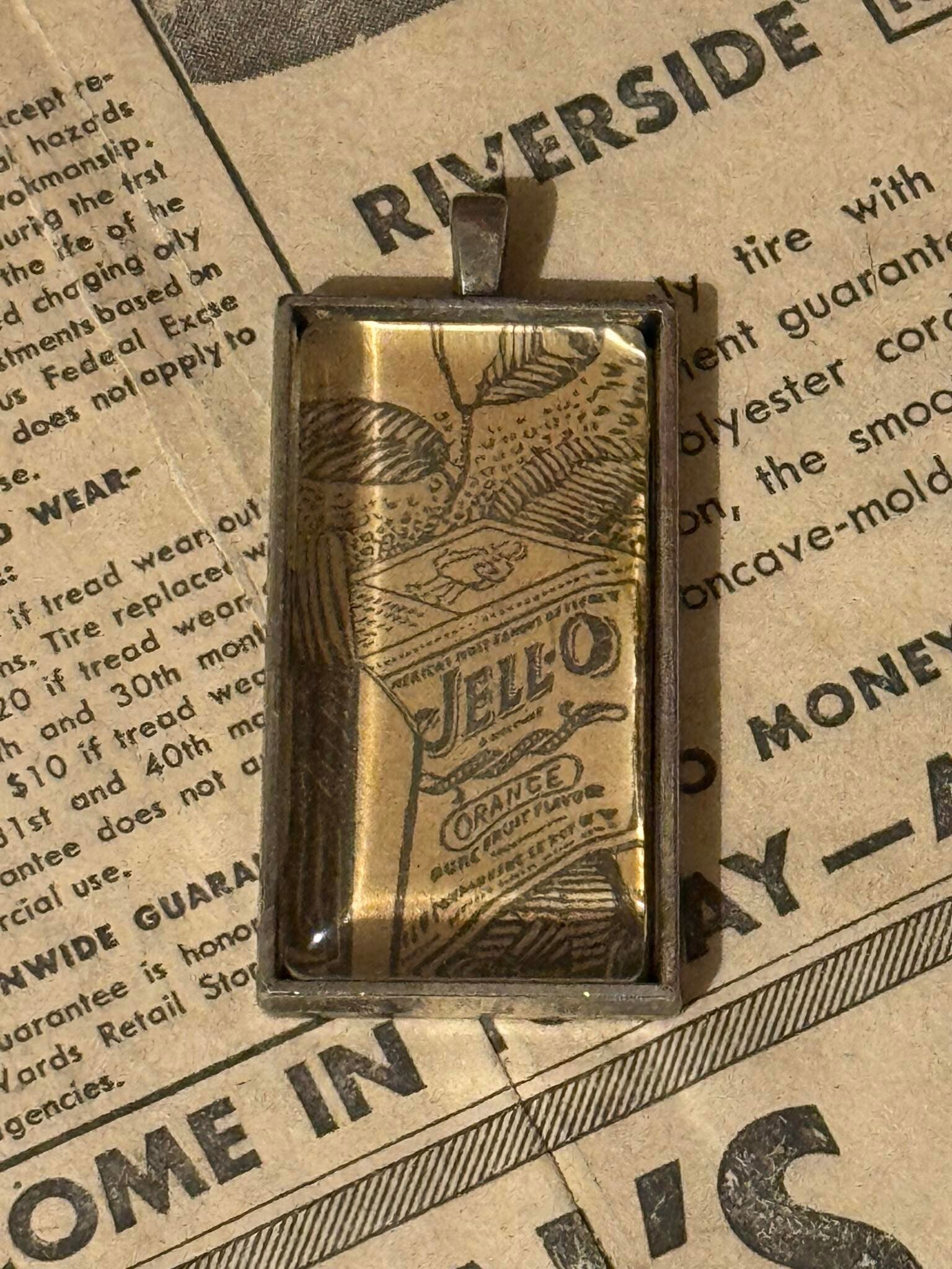 1920s Newspaper Pendant