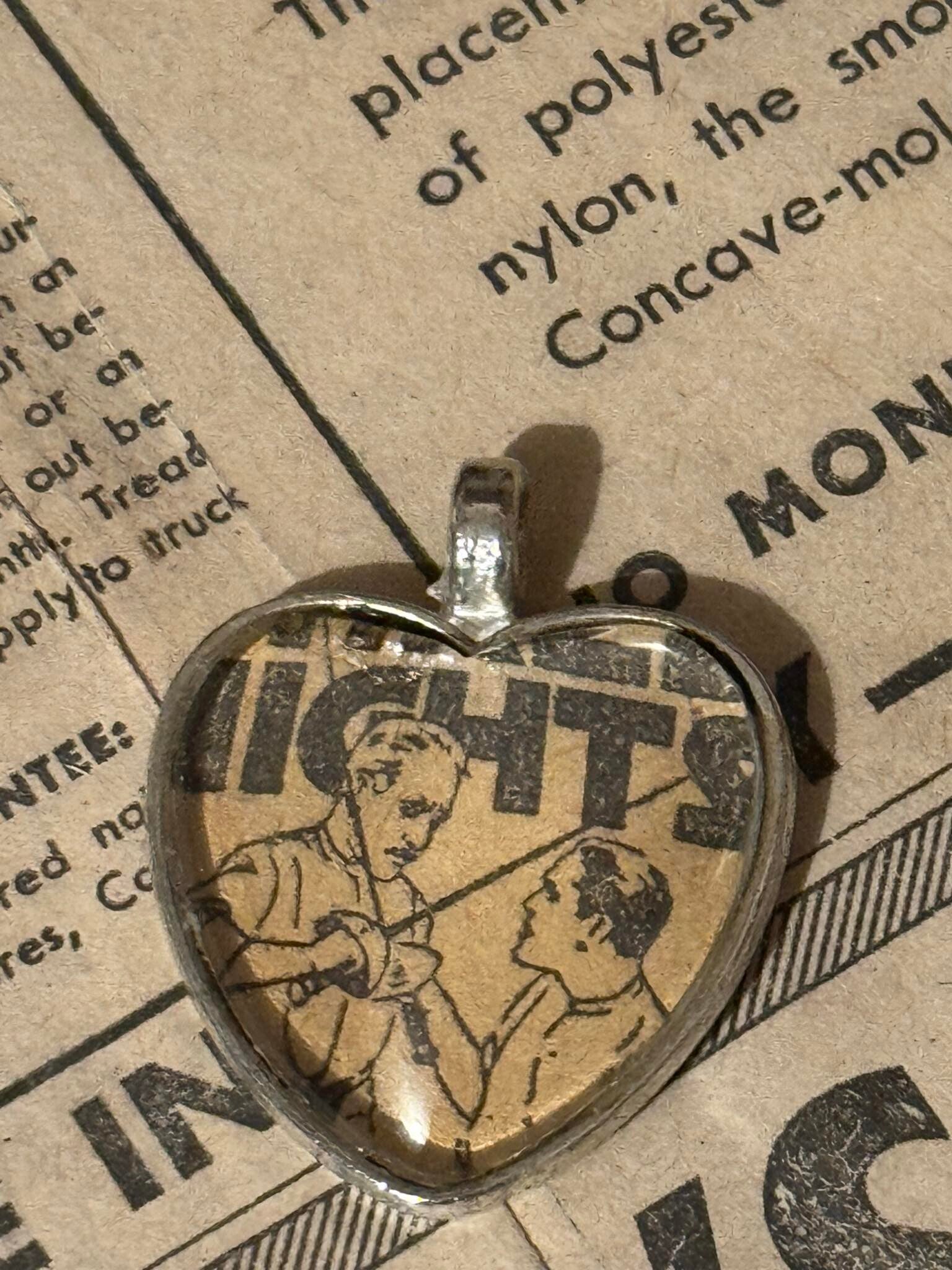 1920s Newspaper Pendant