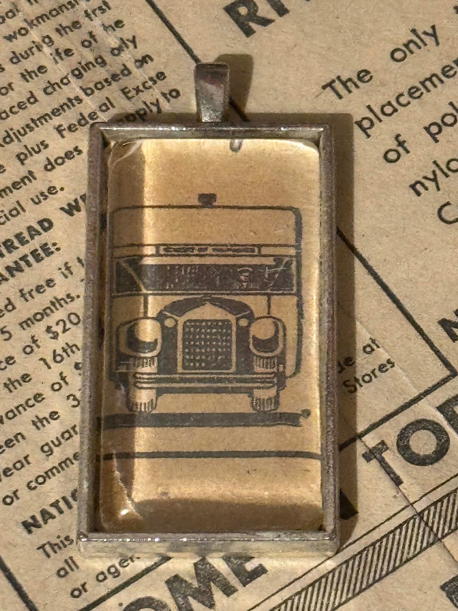1920s Newspaper Pendant