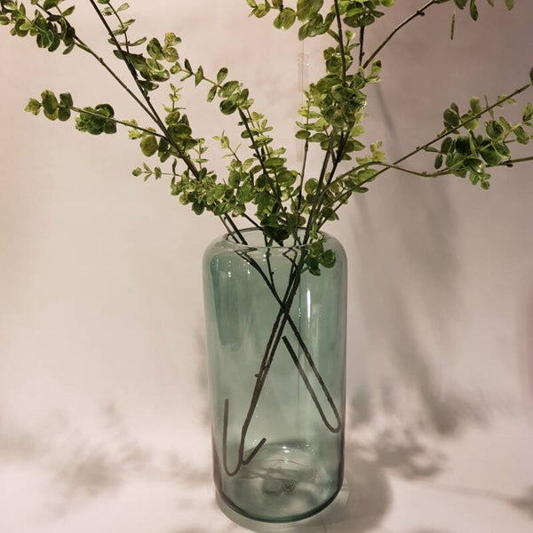 Vaas Rond Hoog Groen Glas Small3