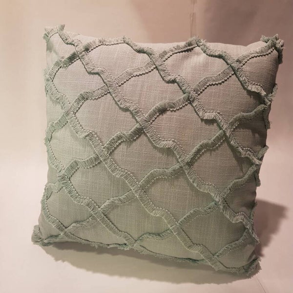 INVITO - J-Line - Mintgroen kussen met dessin