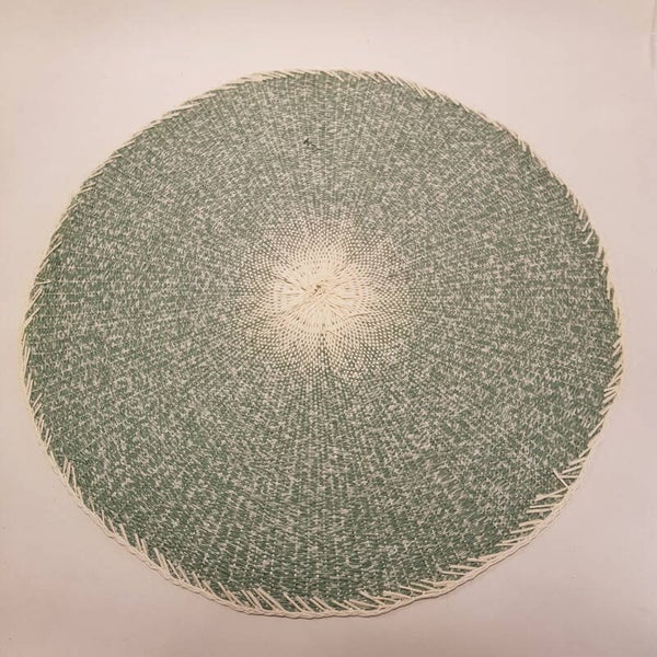 Placematje rond 40 cm groen