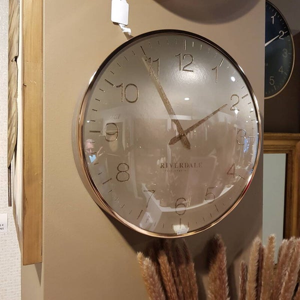 Wandklok Ritz zilver 
