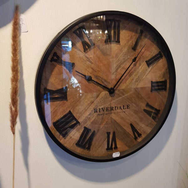 Wandklok Nate bruin 46 cm