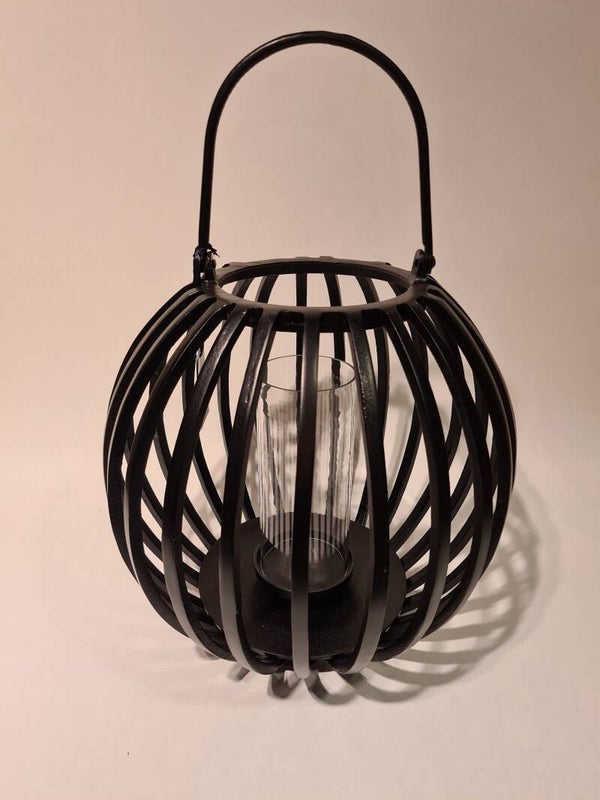 Windlicht Kenton zwart 39 cm