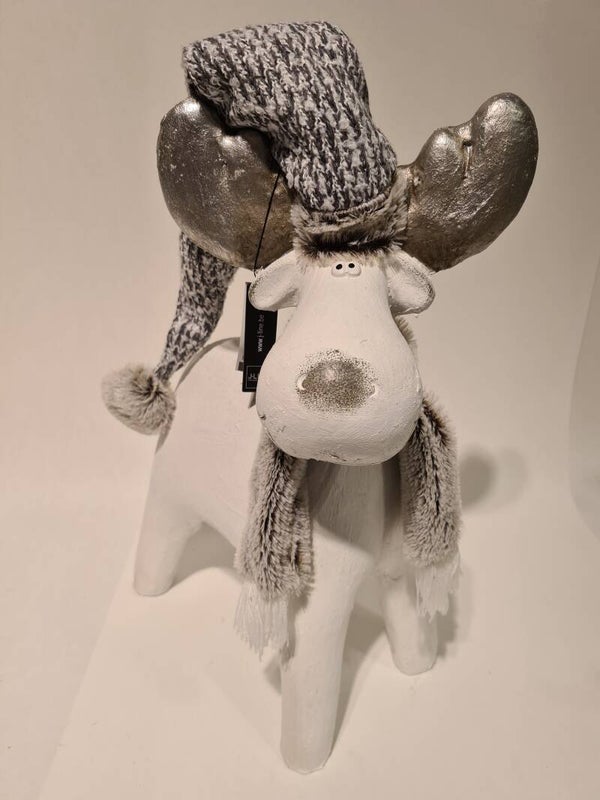 Rendier Winter wit/grijs
